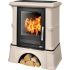 Керамическая печь камин ABX Bavaria LI, с чугунной топкой, с кафельным цоколем