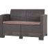 Диван двухместный Gardeck Arizona b:rattan, венге (2-х местная подушка)