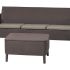 Комплект Allibert Салемо трипл сет (Salemo 3 seater set) коричневый
