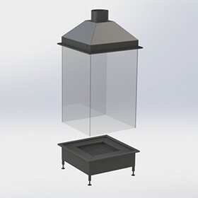 Каминная топка Virtu Style Space VO-C 8010080 фото