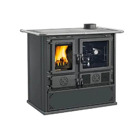 Печь камин La Nordica Rosa 5.0 Steel Nero Antracite (черный антрацит) фото