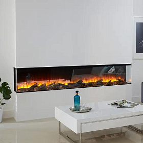 Электрокамин British Fires New Forest 2400 with Deluxe Real logs - 2400 мм фото