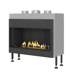 Газовый камин Airtone Gassi фронтальный 800 стандартное горение, магистральный газ фото