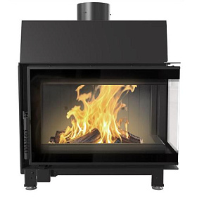 Каминная топка Kratki Simple S/L(P)/BS (угловое стекло) фото