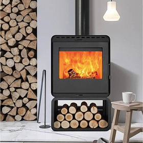 Печь камин Denner Fire Lumen с дровником фото