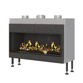 Газовый камин Airtone Gassi фронтальный 1000 объемное горение, магистральный газ фото