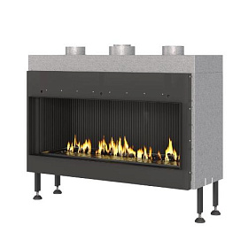Газовый камин Airtone Gassi фронтальный 1000 стандартное горение, газовый балон фото