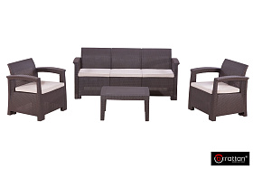 Комплект мебели Gardeck B:Rattan Comfort 5, венге фото