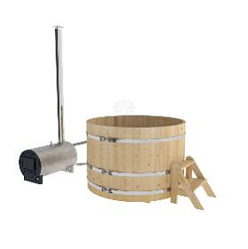 Фурако BentWood из кедра, с наружной печкой, d=1.5 м, толщина 34 мм., стандартное исполнение фото