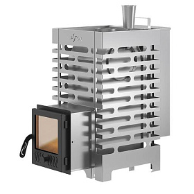 Печь для бани Aston 16 Inox стекло Аква фото