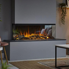 Электрокамин British Fires New Forest 1200 with Deluxe Real logs - 1200 мм фото