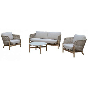 Комплект деревянной плетеной мебели Tagliamento Talara TAG/TALARA/LOUNGE2 фото