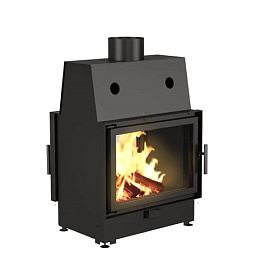 Каминная топка Echa Tech ECT Double 70x51/V 13 кВт, 700/510, туннель, футеровка чугун фото