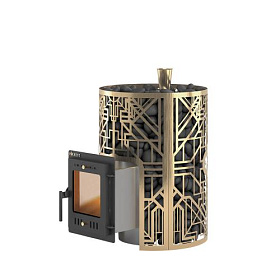 Банная печь Эверест (Everest) Steam Master Galaxy 18 INOX (210М) Gold фото