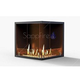 Биокамин SappFire угловой для стены 700 фото
