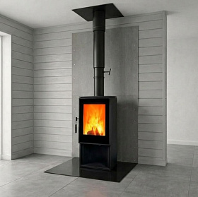 Комплект с печью Denner Fire Vitra с дровником под ключ для деревянного дома (премиум) фото