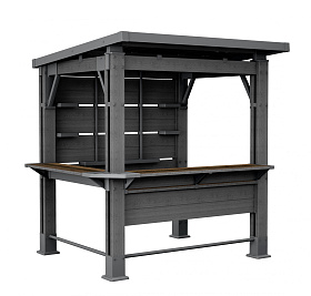 Беседка Keter "Бар" Bar Gazebo Graphite фото