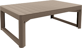 Раскладной стол Keter Лион (Lyon rattan table) капучино фото