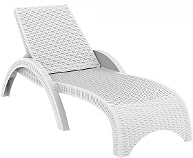 Шезлонг пластиковый Siesta Contract GS 1009 (Fiji) 234/GS1009/WHITE фото
