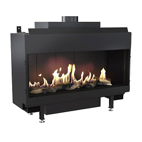Газовый камин Kratki Pro Leo/100/G20 (магистральный газ) фото