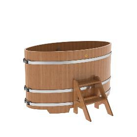 Купель BentWood овальная из дуба,0,92Х1,66,  толщина стенок - 2,6 см фото
