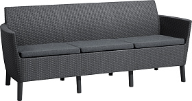 Диван Салемо 3-х местный (Salemo 3 Sofa), графит фото