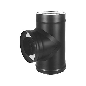 Сэндвич тройник Везувий Кераблэк (Black Keralux) (AISI 430/1.0мм+0.5 мм) фото