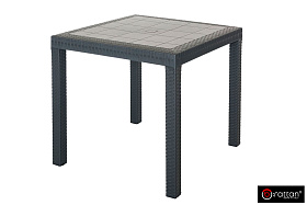 Стол Gardeck B:rattan Dallas 800*800мм, коричневый фото