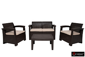 Комплект мебели Gardeck B:Rattan Comfort 4, венге фото