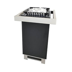 Печь для сауны Lang Kubo therm, 9 кВт, дополнительная сетка, поручни по трем сторонам фото
